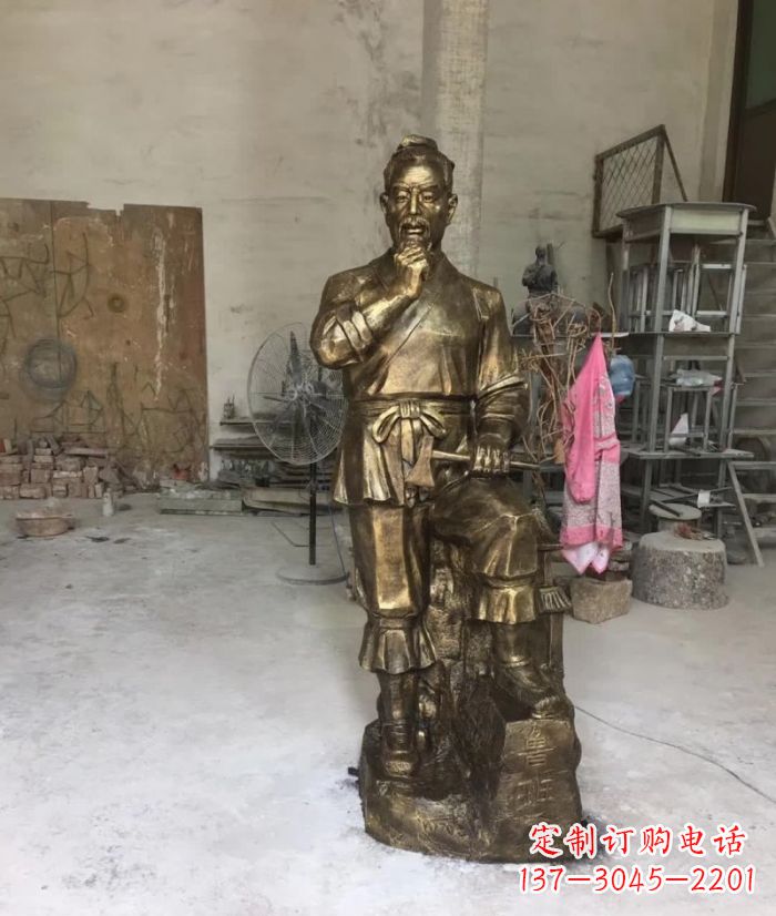 宁德鲁班古代名人铜雕