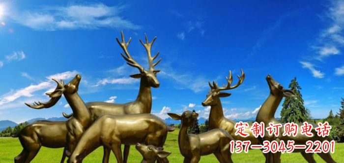 宁德静谧之美,梅花鹿铜雕装点你的家