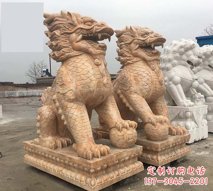 宁德麒麟石雕,雕刻精美,让您眼前一亮
