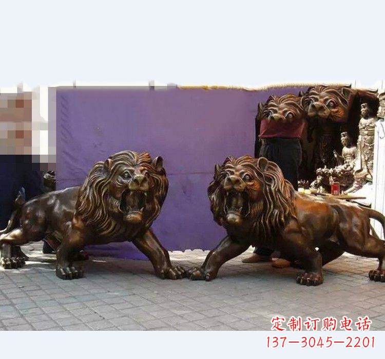 宁德门口西洋狮子铜雕