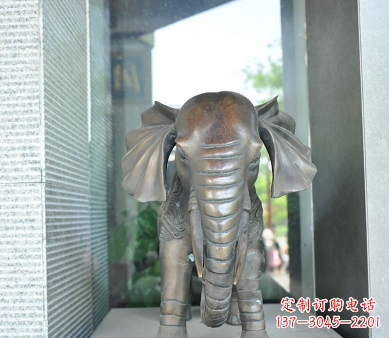 宁德门口镇宅大象铜雕