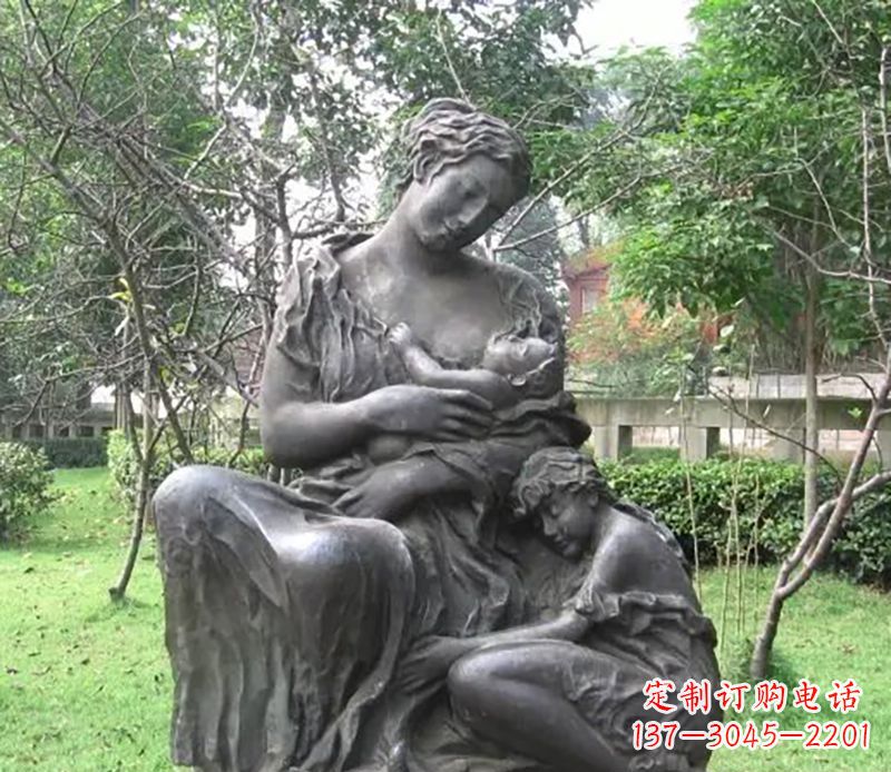 宁德母亲喂奶公园人物铜雕