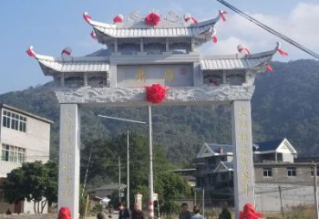 宁德红旗渠分水苑牌坊浮雕雕塑：专业雕塑定制服务