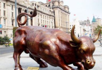 宁德华尔街牛招财牛铜雕，拥有力量的象征