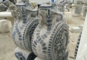 宁德古韵深远，金蟾抱鼓石仿古门墩雕塑