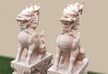 宁德门口看门神兽麒麟石雕
