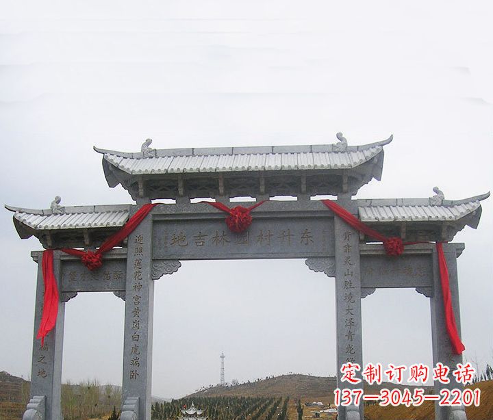 宁德温馨定制,中领雕塑牌坊石雕