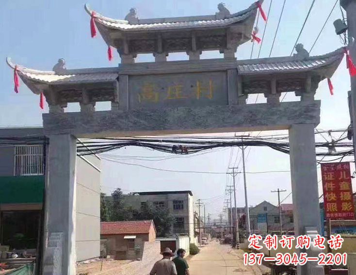 宁德牌楼石雕塑,为家庭装饰带来精致灵动