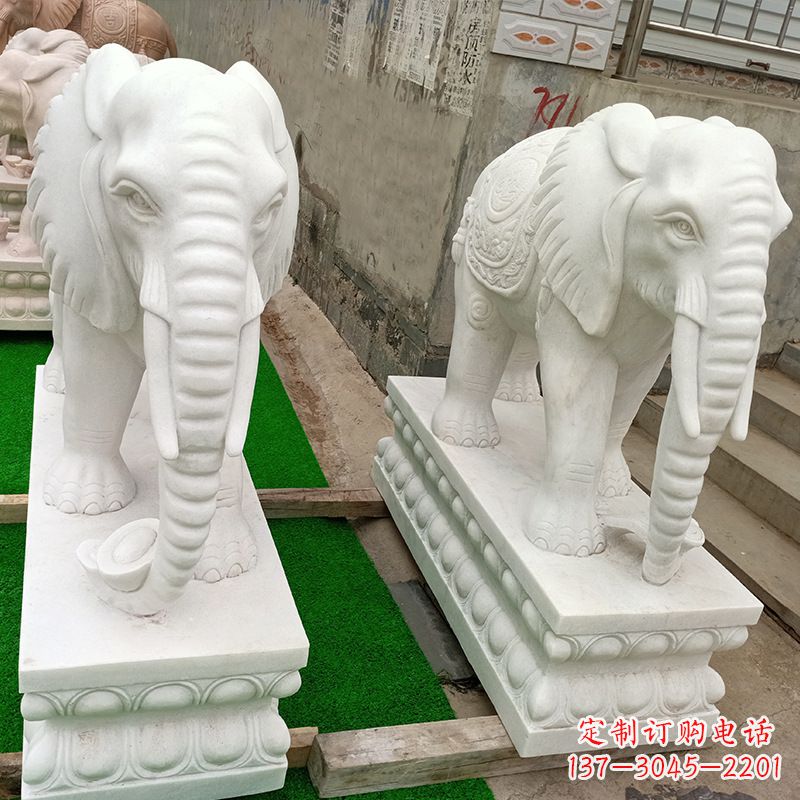 宁德中领雕塑推出的天然石头大象雕塑,雕塑形象…