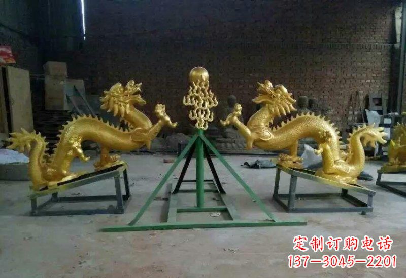 宁德享受经典,领略古老传统,精美特色的双龙戏珠铜雕