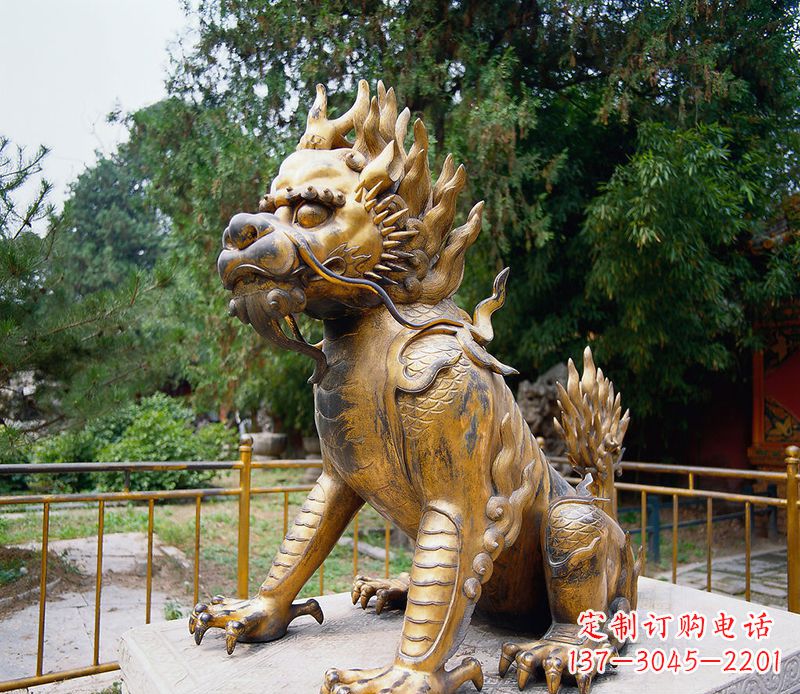 宁德麒麟铸铜雕塑