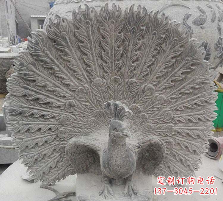 宁德孔雀开屏石雕,艺术仿古风华