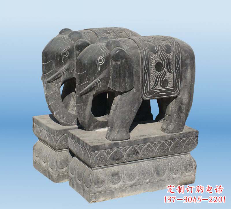 宁德仿古石雕大象,雕刻出精美之美
