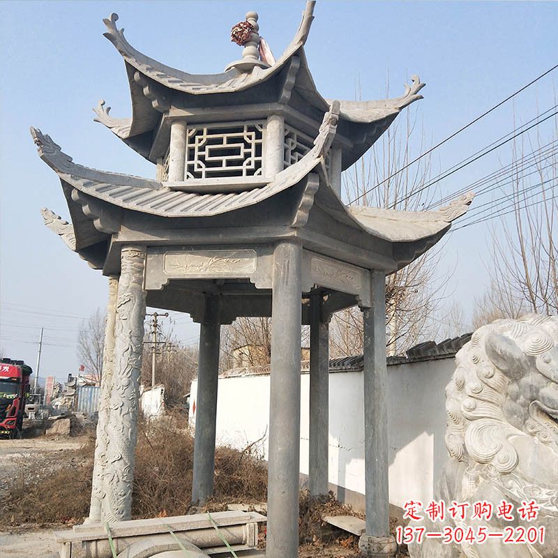 宁德青石六角石凉亭