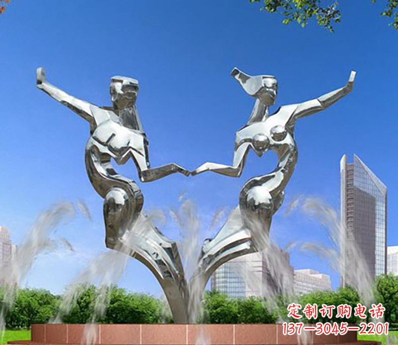 宁德情侣跳舞不锈钢抽象人物