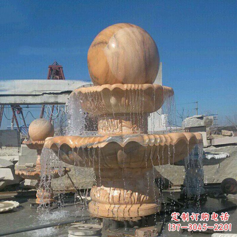 宁德曲阳石雕风水球喷泉:给你家的空间带来最好的祝福