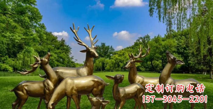 宁德群雄逐鹿,高贵精美的鹿雕塑