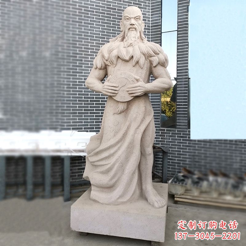 宁德手工雕刻伏羲石雕塑像