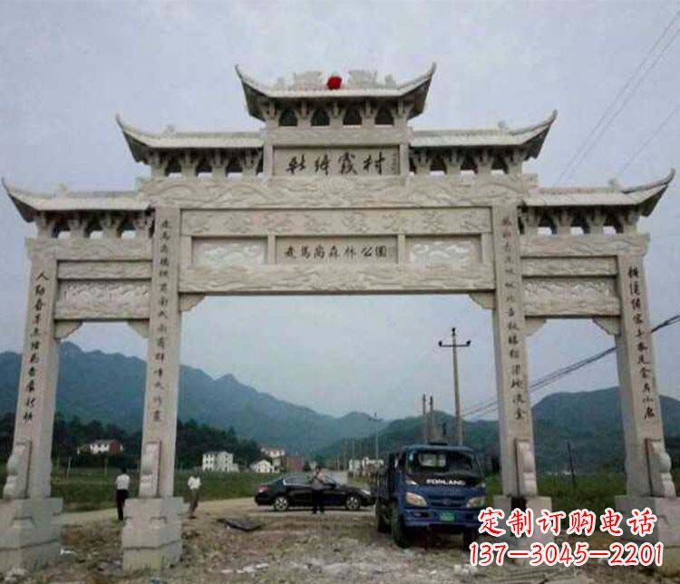 宁德三门牌坊石雕:细节讲究处处把精雕细琢
