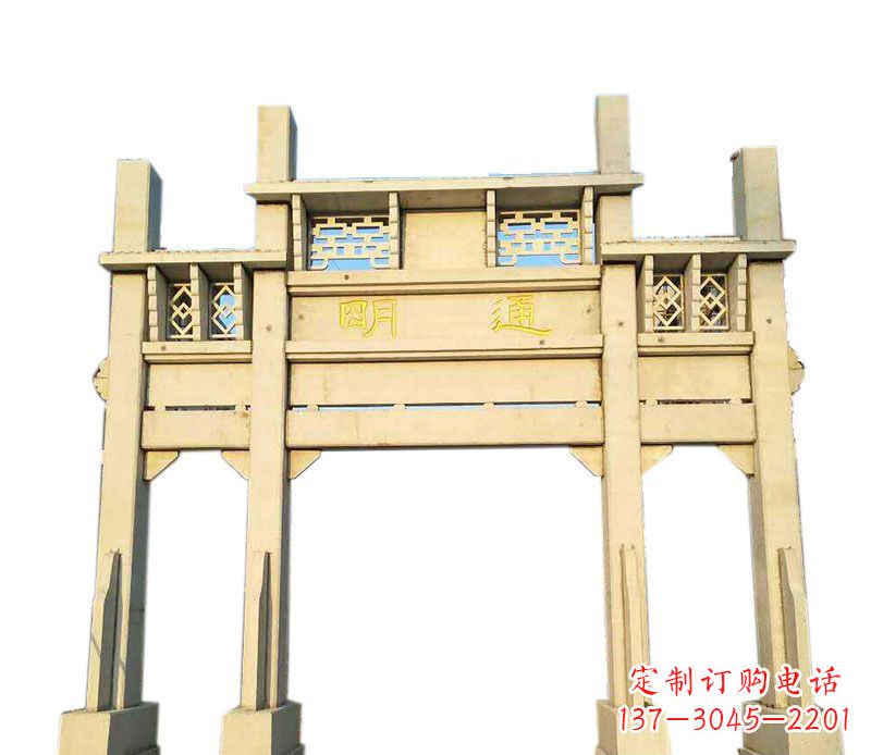 宁德三门仿古牌坊石雕——给您的家园带来传统之美