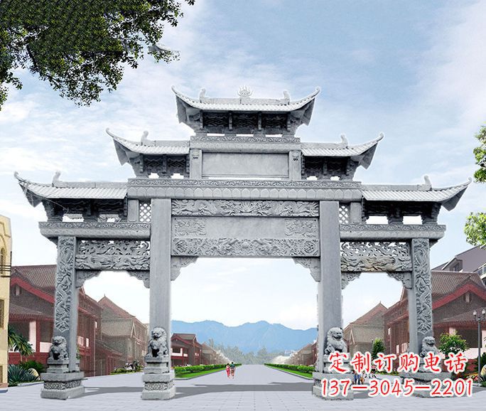 宁德高品质牌坊石雕,为您量身定制