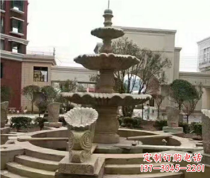 宁德砂岩大型喷泉石雕