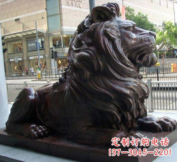 宁德汇丰铜狮子雕塑,引领潮流,传承中国古典文化