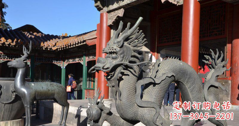 宁德中领雕塑厂家的青铜神龙雕塑，以神龙作为主…