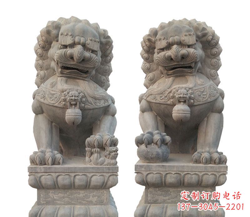 宁德精美狮子石雕,让您的家居更加完美