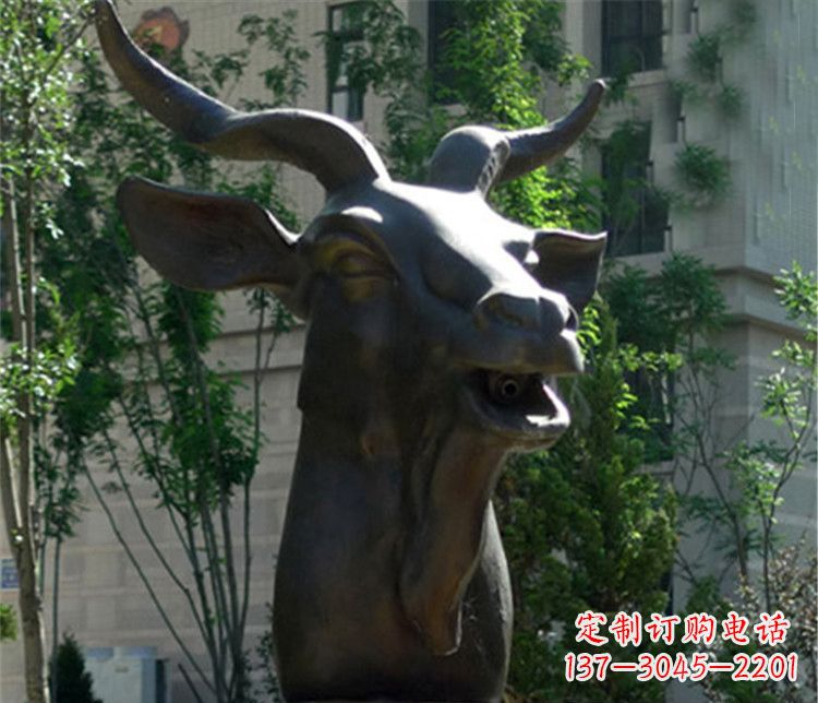 宁德十二生肖铜雕羊首饰