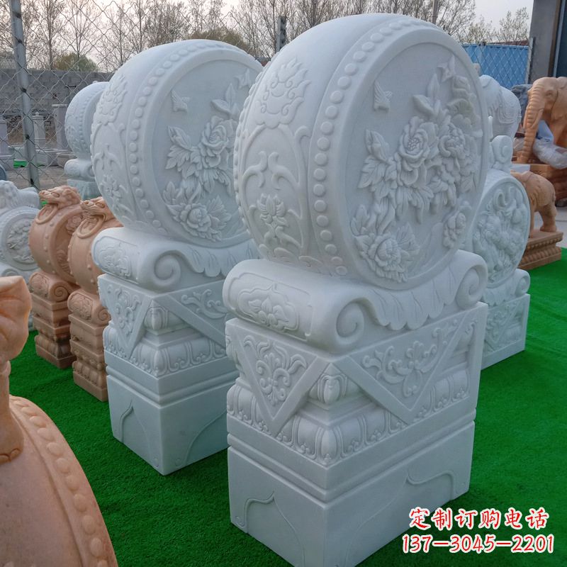 宁德石雕方柱门墩雕塑,精美无穷