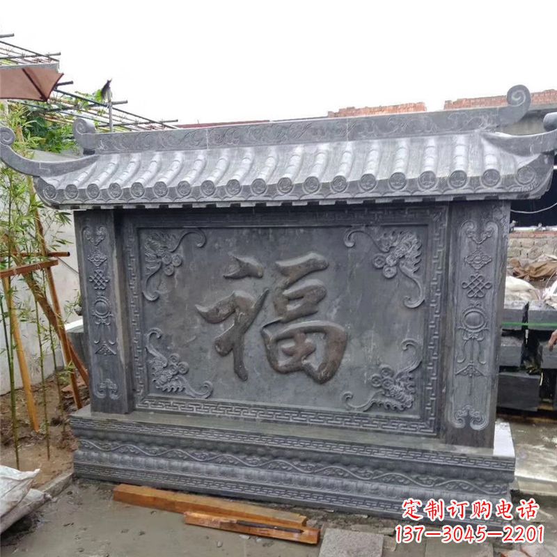 宁德中领雕塑：福字雕塑，点缀婚房庭院