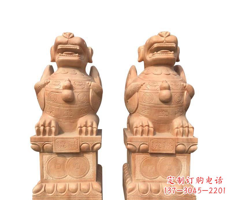 宁德石雕古代神兽貔貅雕塑 