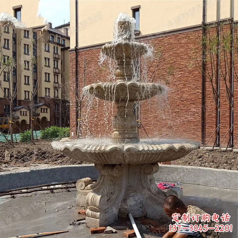 宁德中领雕塑石喷泉雕塑