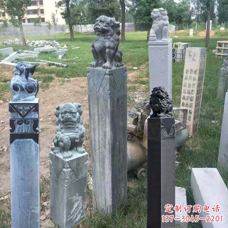 宁德石狮子拴马柱