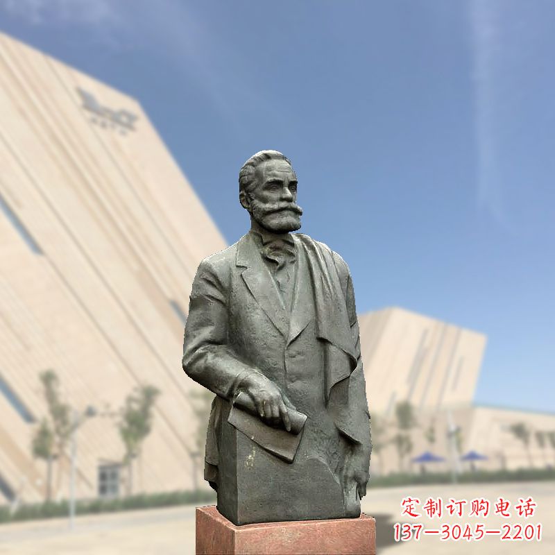 宁德世界名人“黄色炸药”的发明者诺贝尔半身像雕塑
