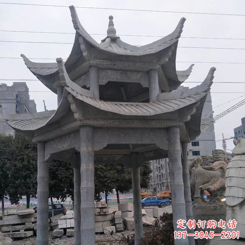 宁德双层八角石雕凉亭