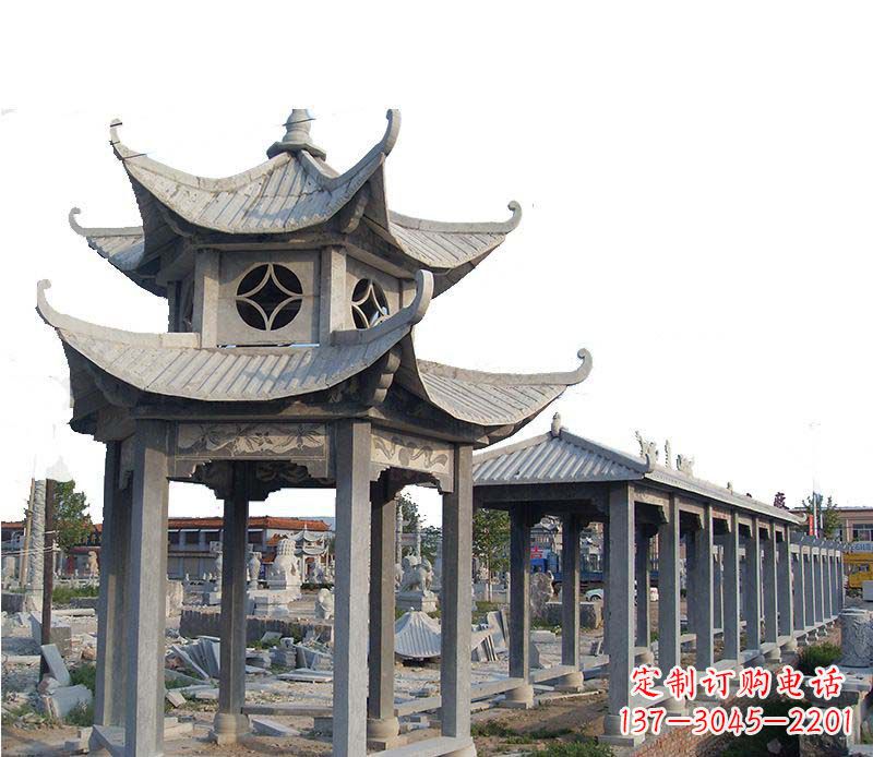 宁德双层仿古凉亭石雕