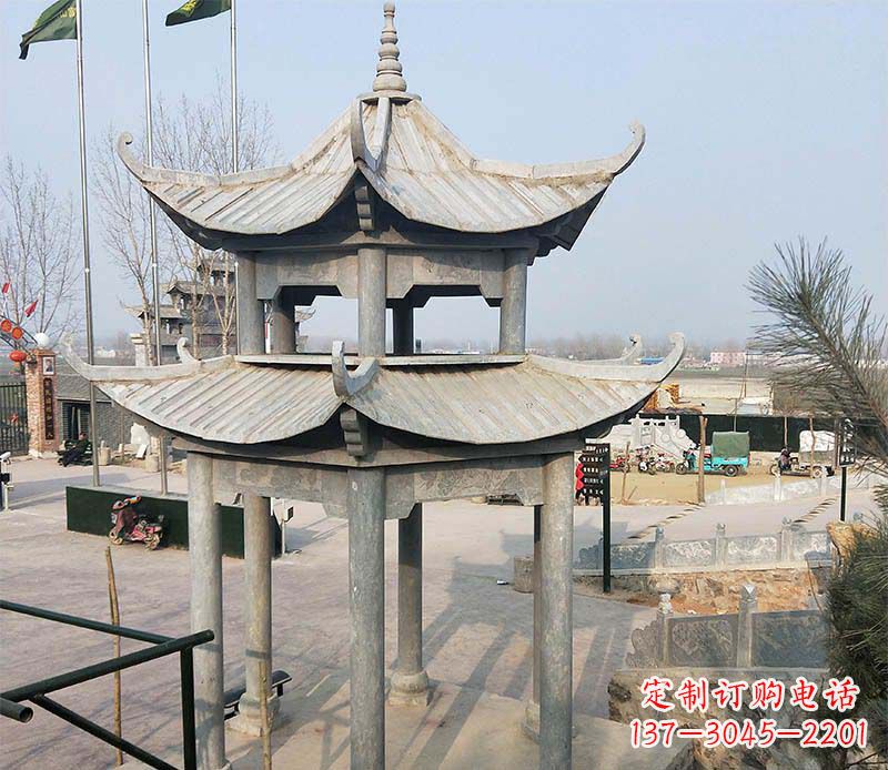 宁德双层户外凉亭石雕