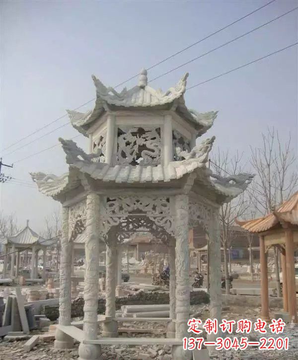 宁德双层凉亭石雕