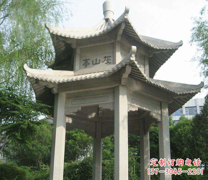 宁德双层石凉亭石雕