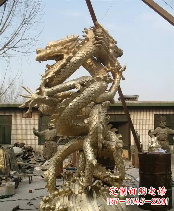 宁德双龙铜雕