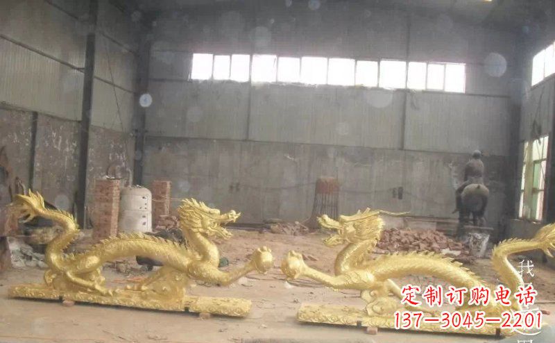 宁德双龙戏珠广场铜雕 (2)