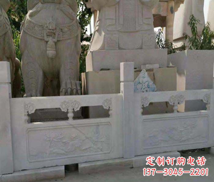 宁德寺庙景观汉白玉石浮雕栏板