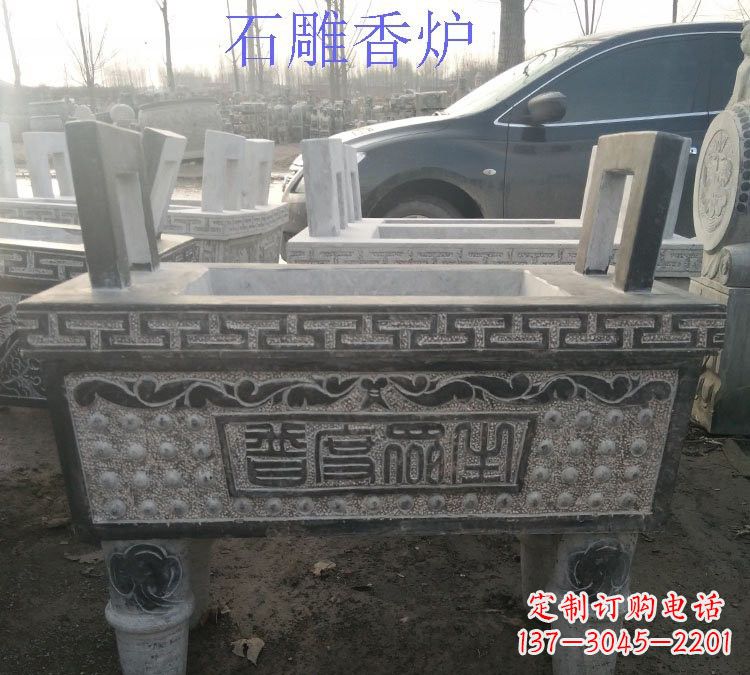 宁德寺庙普度众生香炉石雕