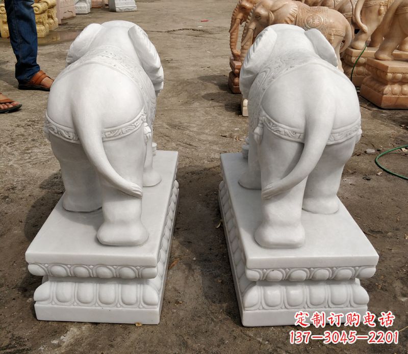 宁德寺庙石雕大象