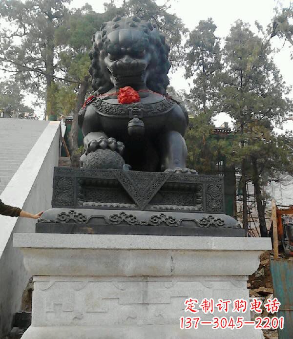 宁德寺庙狮子铜狮子雕塑