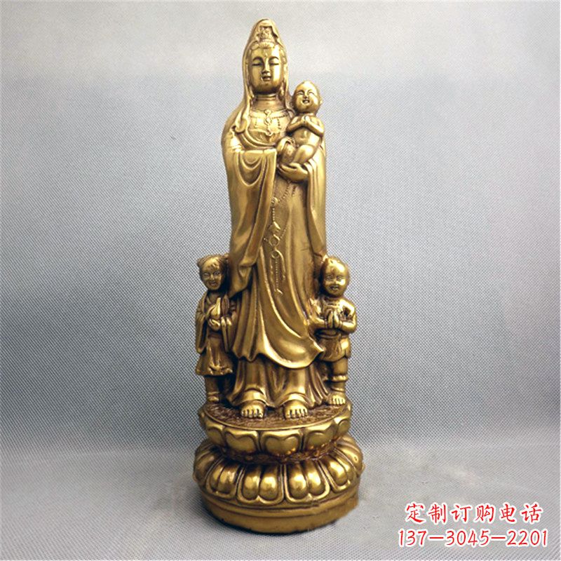 宁德送子观音纯铜雕塑