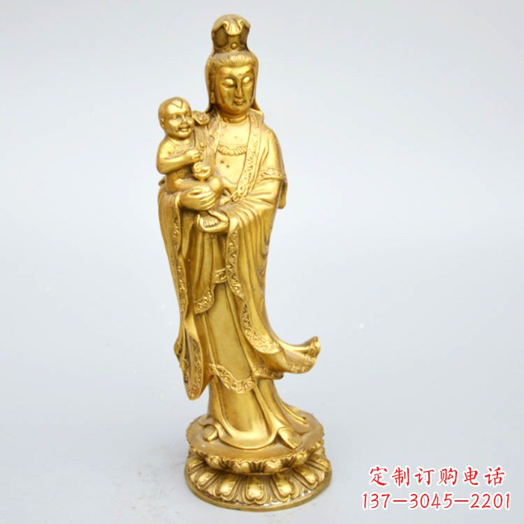 宁德送子观音铜雕