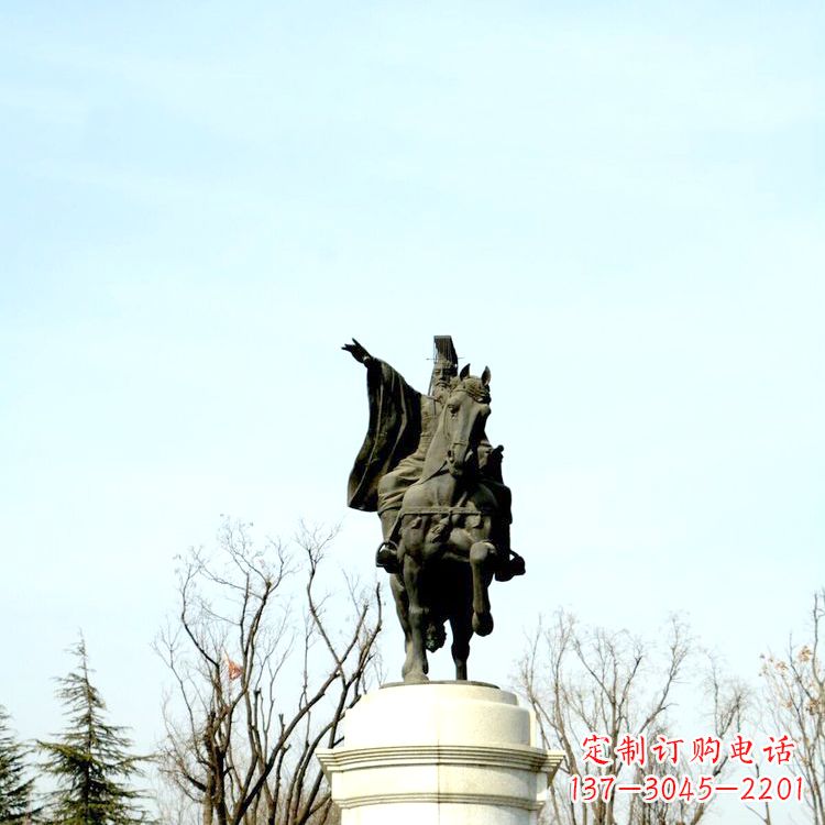宁德隋文帝杨坚铜雕塑像